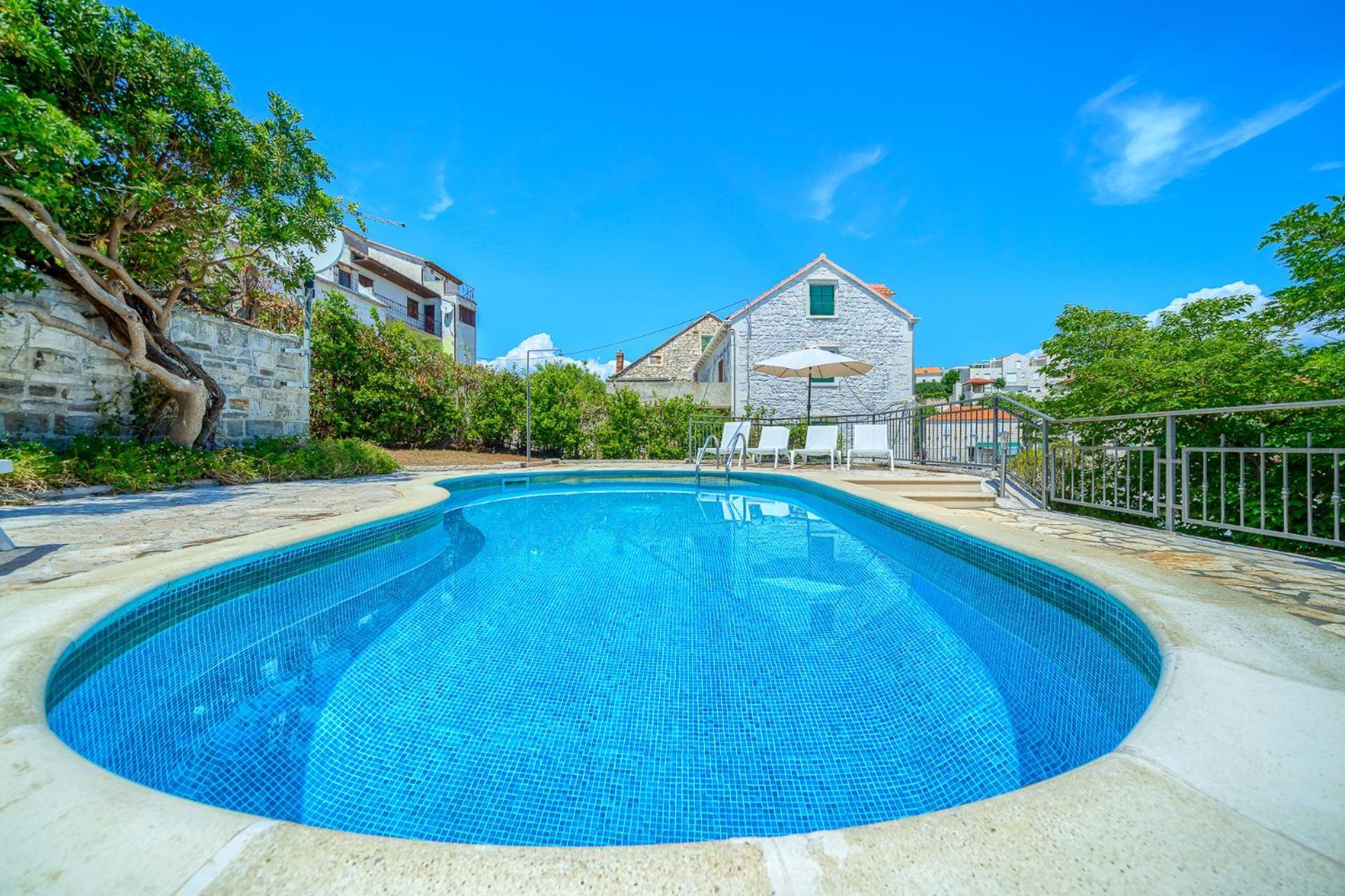Villa Bonaca Perfect Location For A Holiday With Friends Or Family, Heated Pool Sumartin Zewnętrze zdjęcie