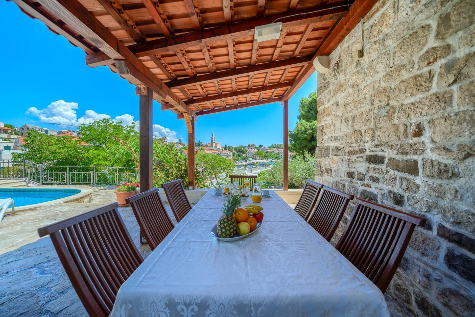 Villa Bonaca Perfect Location For A Holiday With Friends Or Family, Heated Pool Sumartin Zewnętrze zdjęcie