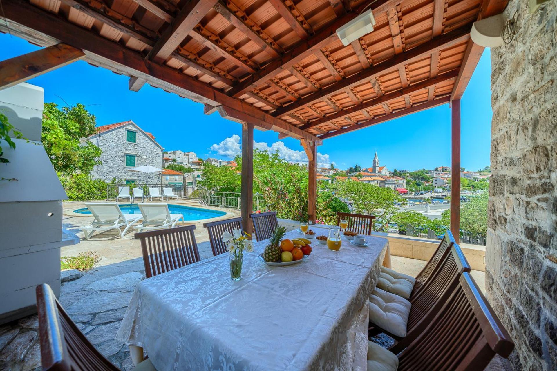 Villa Bonaca Perfect Location For A Holiday With Friends Or Family, Heated Pool Sumartin Zewnętrze zdjęcie