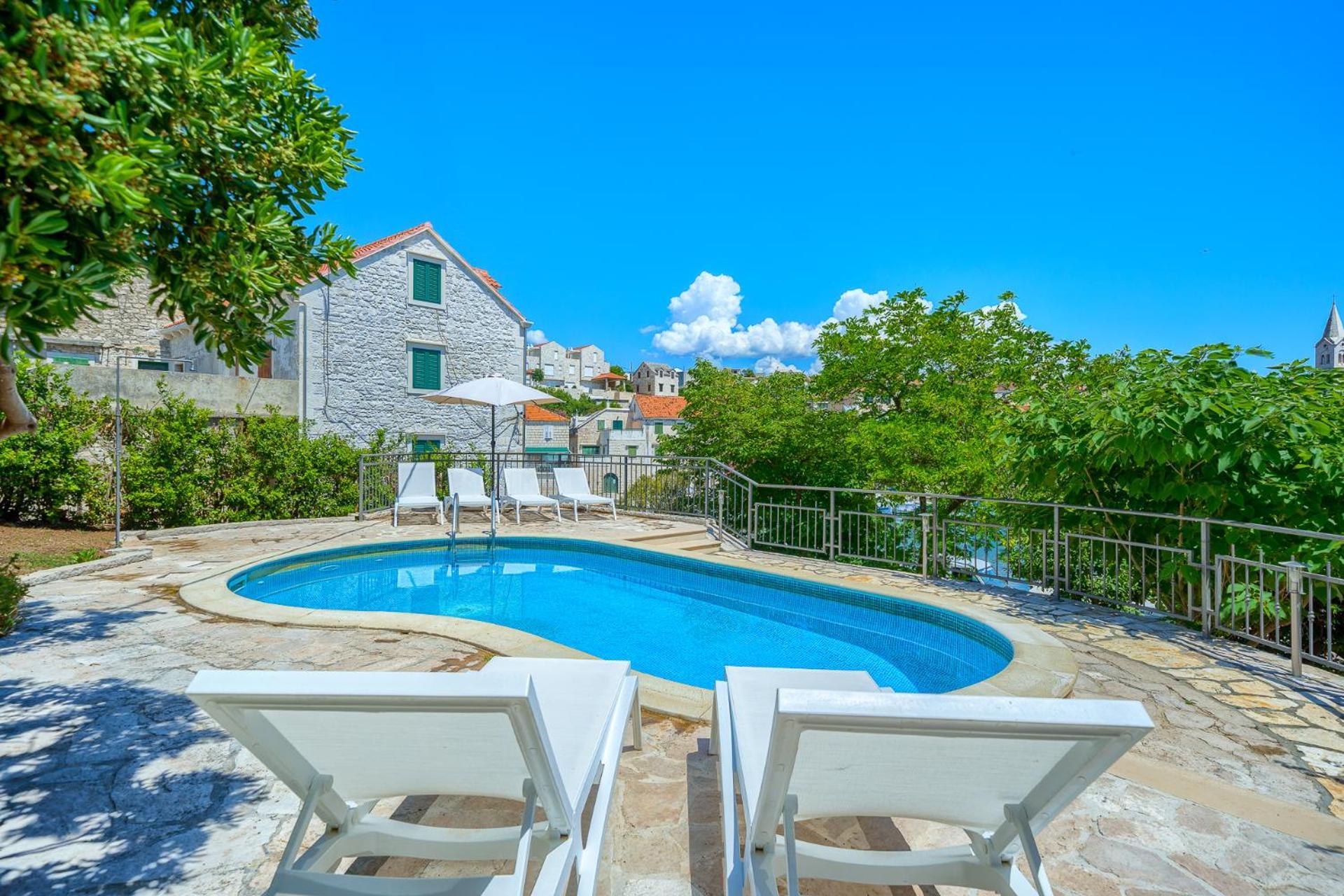 Villa Bonaca Perfect Location For A Holiday With Friends Or Family, Heated Pool Sumartin Zewnętrze zdjęcie